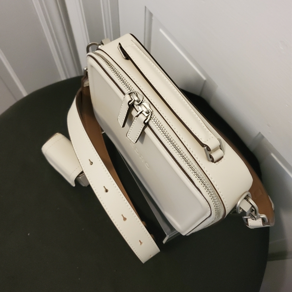 EC PEDRO IVORY WHITE CROSSBODY BAG, SLEEK, STYLISH, MODERN - Picture 11 of 13